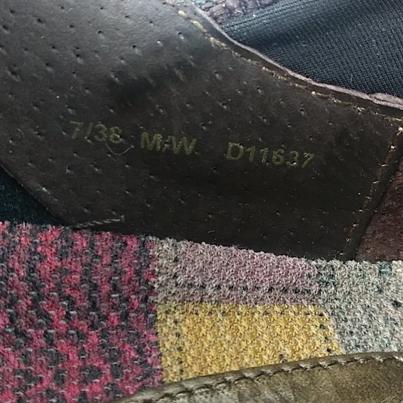 BORN Handcrafted Brown Metallic Leather Lace Up Round Toe Low Top Sneaker Shoe - Picture 10 of 15